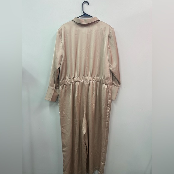 Eloquii Cream Jumpsuit Wide-Leg High-Waisted Sz 20 - Picture 5 of 5